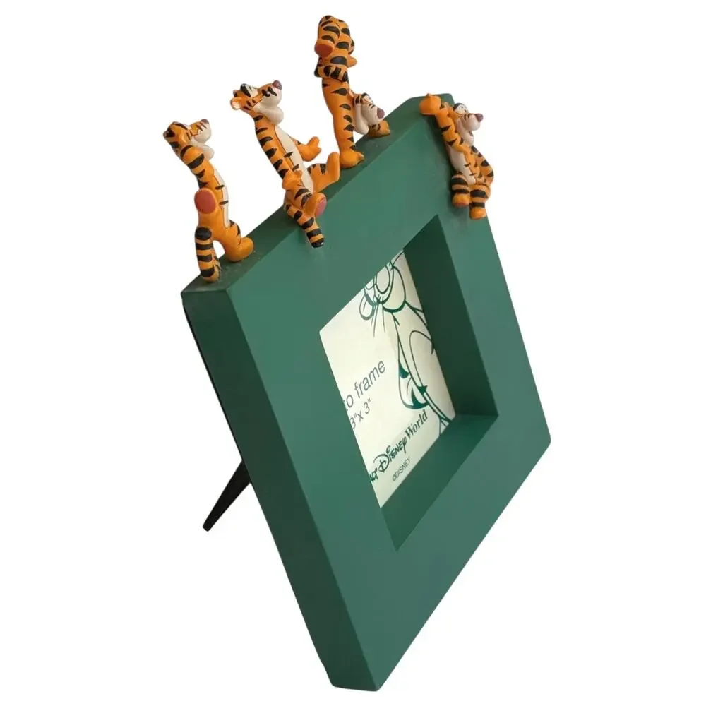 Disney Tigger Photo Frame Winnie the Pooh 3D Holds 3x3 Pictures Wdw 1993 Figural